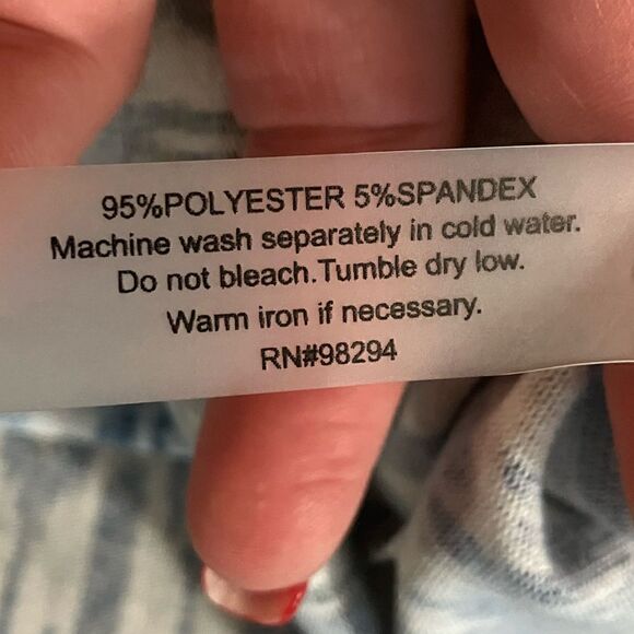 Blue Cardigan Vest  Sz Medium  Onque Casuals - Picture 6 of 6